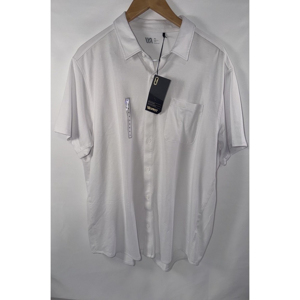 VRST Men's XL Limitless Short Sleeve Button Up Golf Summer Breathable